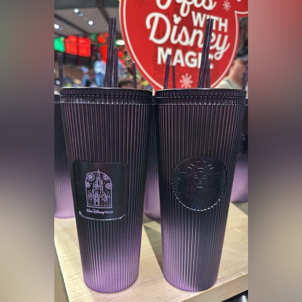 Disney Parks Starbucks Walt Disney World Ombré Purple Tumbler - Picture 3 of 10